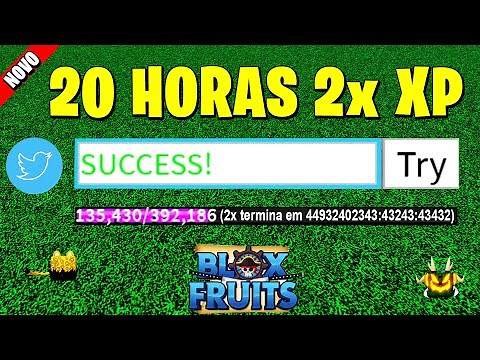 NEW CODE 20 HOURS 2x XP NO BLOX FRUITS (Roblox)