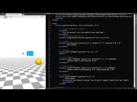 Physics And Collisions (A-Frame Tutorial - WebVR)