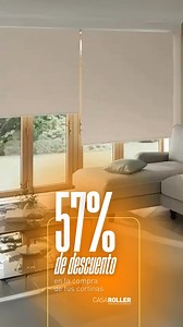 🚀 Aprovechá hasta 57% de descuento en tus próximas cortinas con Casa Roller 💥 Pagá en cuotas o con descuentos extra en efectivo 📲 Cotización online, eligiendo tela y medida. ✅ Asesoramiento personalizado en cada proyecto 🛠 Garantía por 5 años | Casa Roller