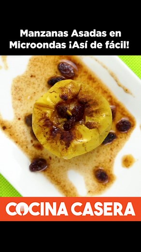 Hacer un postre al Microondas es así de fácil | Recetas de Cocina Casera Más en: https://cocina-casera.com #recetas #manzanas #postres | Cocina Casera: Comer y Viajar
