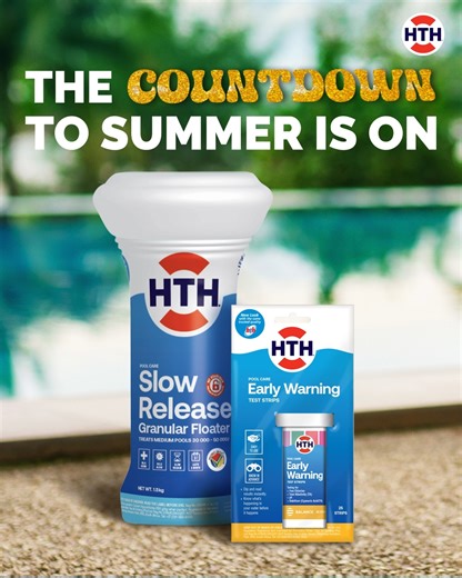 43 reactions | There’s nothing like that first dip to welcome the start of the warmer seasons. But before you dive in, get your pool all clear! ✨ Try HTH Early Warning Test Strips to easily check your pool’s water balance and HTH Slow Release Granular Floater to sanitise. Then, let your Kreepy Krauly take care of all the dirty work, so you can enjoy that swim you’ve been dreaming of all winter.  | HTH South Africa | Facebook