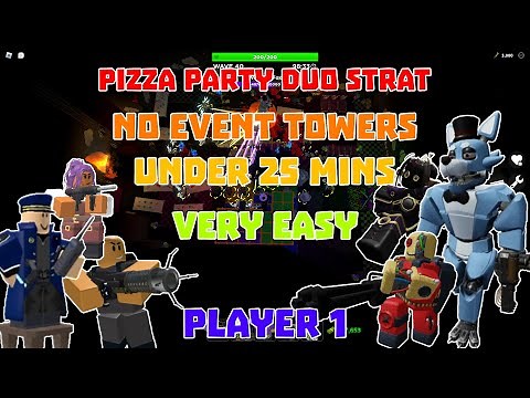 POV P1 | Pizza party duo strat Tower Defense Simulator | Roblox