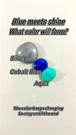 Cobalt Blue + Aqua + Silver paint | what will it become?