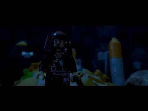 PIRATES OF THE CARIBBEAN 1 BARBOSSA'S DEATH SCENE LEGO VERSION