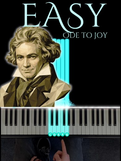 Ode to Joy Easy Piano Tutorial: Simple Piano Gamer Arrangement