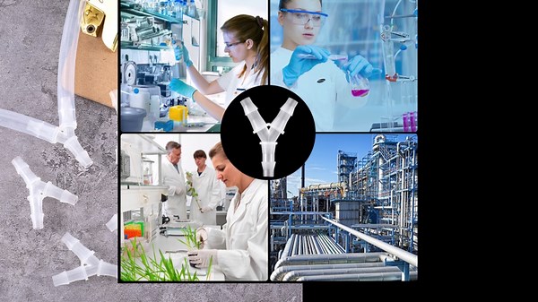 PAGOW 10 Pcs Hose Barb Fitting, 1/4" Plastic Hose Barb Tee 3 Way Y Shape Barbed Fitting for Air Line Tubing Pipe, Oxygen Tubing Pipe, Household Fuel, Gas, Water