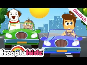 Das Autolied 🚗| Kinderlieder auf Deutsch | HooplaKidz Deutsch