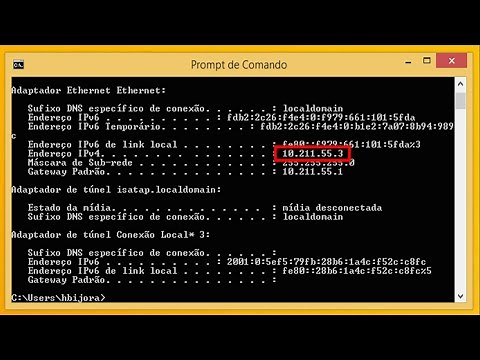 DESCOBRIR IP DA REDE VIA PROMPT DE COMANDO