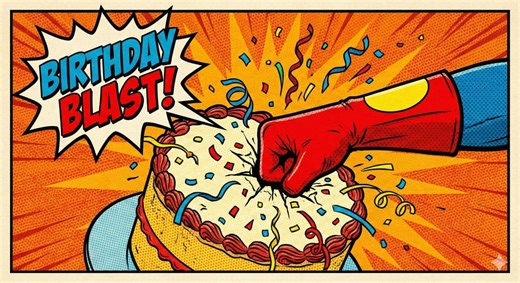Animated Superhero Birthday Video, Comic Pop Art Ecard (digital Download) - Etsy