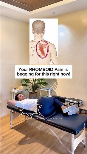 How To Fix Your Rhomboid Pain! #backpain #physicaltherapy