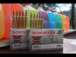 308 VS 30-06 - HOW MANY MILK JUGS???