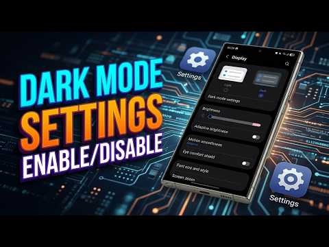How to Enable or Disable Dark Mode on Android Phones | Easy Tutorial