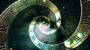 Time Travel Vortex Spiral Tunnel | Portal to Multiple Dimensions | 4th Dimension | Space-Time Continuum Visual Effect | Animated Motion Background Orange Golden Yellow Gold 01