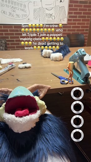 Tung tung tung sahur Italian brainrot viral TikTok video meme in nyc college art puppet class