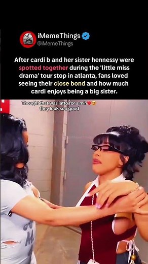 cardi b and her sister hennessy spotted in atlanta and fans are loving the sisterly energy #cardib