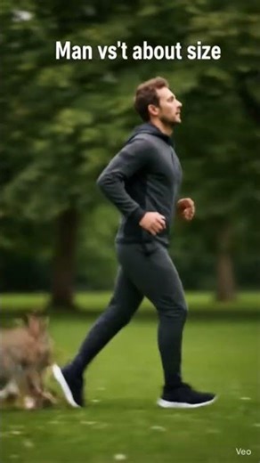 Man vs rabbit a kind Race#viral