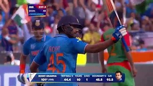 298K views · 190 shares | 137 runs, 126 balls, 14 fours, 3 sixes! Happy birthday to the man who smashed 1️⃣3️⃣7️⃣ against Bangladesh at CWC15, Indian Cricket Team opener Rohit Sharma!  | ICC Cricket World Cup | Facebook
