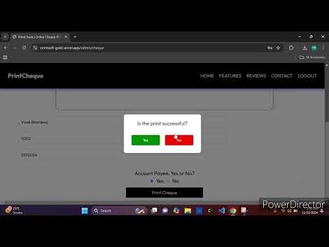 [FREE] Online Cheque Printer Demo | Indian Banks Cheque Printer | https://printincheque.in