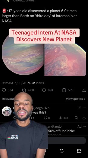 Wolf Cukier, a teenaged intern at NASA discovered a new planet. #TyreakToldYou #Astronomy #WolfCukier #LearnOnTikTok #TikTokLearningCampaign