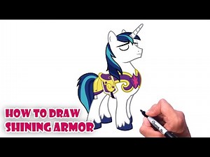 How to Draw Shining Armor | My Little Pony Friendship is Magic - Step by step