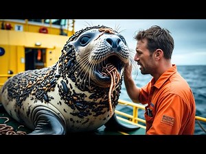 Rescue Teams Save a Seal Encrusted With Countless Barnacles