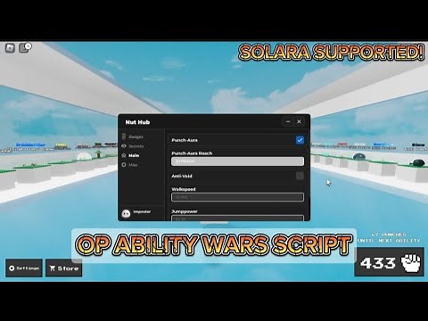 Ability Wars | Op Script | Nut Hub | Keyless | Solara Support!