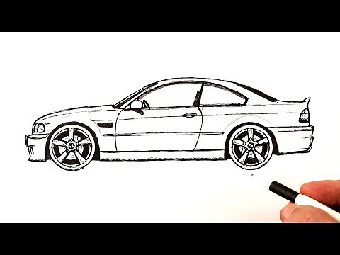 How to draw a BMW step by step