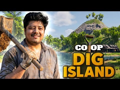 #1 | Island Survival Begins ⛏️ | Dig Island Co-op | Full Gameplay