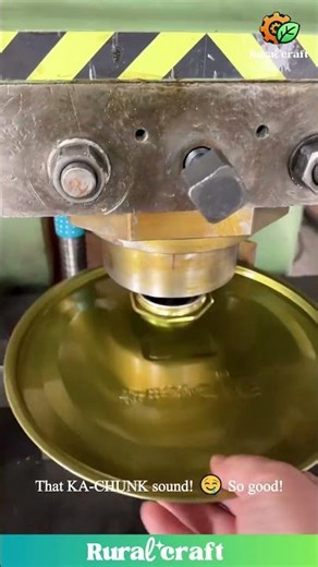 A Giant Metal Cookie Cutter?! 😂 This Factory Machine is Weirdly Satisfying to Watch! #factory
