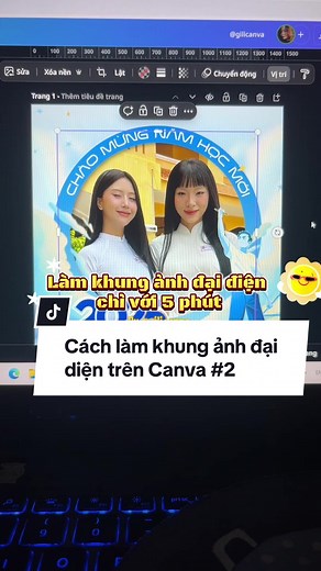 Hướng dẫn làm khung avatar cho năm học mới