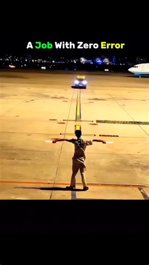 Smart Science | Follow @smartscience.dio for more interesting content. This is how an airport marshaller guides a pilot to the exact parking spot using... | Instagram