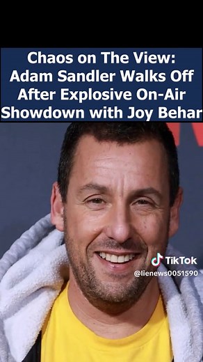 Chaos on The View: Adam Sandler Walks Off During Drama