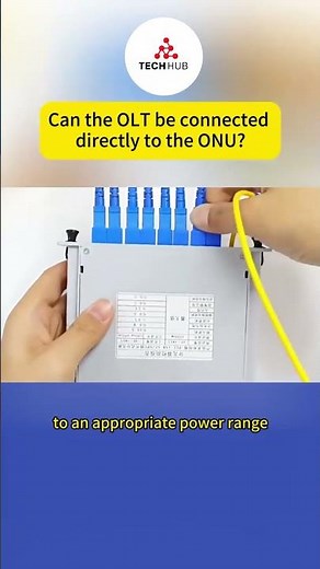 Can OLT Be Connected Directly To The ONU.