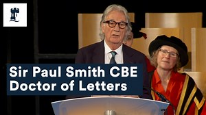 Sir Paul Smith CBE joined our School of Veterinary Medicine and Science graduation ceremony today to receive an honorary degree from the University. From its origins in one small shop in Nottingham, Paul Smith has grown into a global business, selling to five continents, over 70 countries and 3,000 shops. Paul Smith remains an independent company, with Paul Smith himself holding the majority stake. He is renowned for his creative spirit, which combines tradition and modernity. Sir Paul Smith CBE