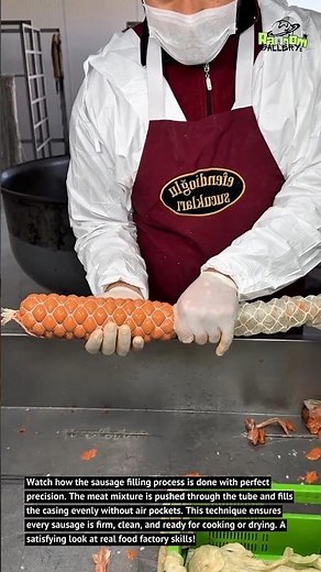 Extreme Sausage Filling Skill – Fast & Perfect Food Production Process