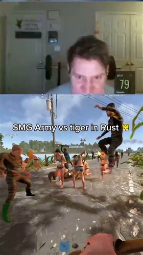 SMG Army vs tiger in Rust 🐯 #rust #rusttiger #rustpve #rustarmy #rustnoob