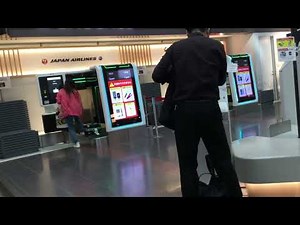 羽田空港 JAL チェックインカウンター