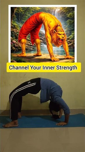 Powerful Backbend Yoga Pose | Awaken Your Inner Strength 🔥 #shorts #yogawithharitha#chakrasan