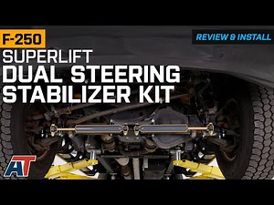 2011-2024 F-250 SuperLift Dual Steering Stabilizer Kit with Steering Stabilizers Review & Install