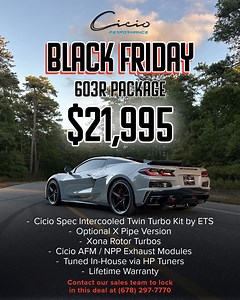 TWIN TURBO BLACK FRIDAY DEALS ARE HERE by Cicio Performance - CorvetteForum - Chevrolet Corvette Forum Discussion