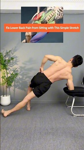 One Simple Desk Stretch to Relieve Lower Back Pain and Tightness Caused by Long Hours of Sitting