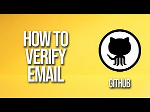 How To Verify Email GitHub Tutorial