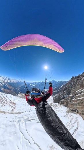 Cross country flying in manali #virelreels #ozoneparagliders #soloflying #highlights #insta360X5 #friendshippeak #crosscountryflying #manali | Ashwani Thakur