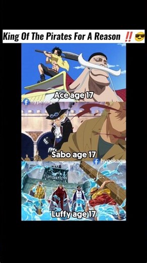 king of the pirates for a reason ‼️😎#onepiece #luffy #sabo