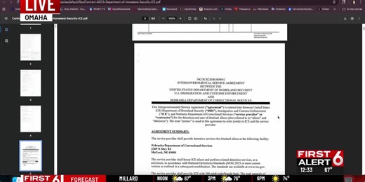 Nebraska officials post DHS contract for 'Cornhusker Clink' in McCook