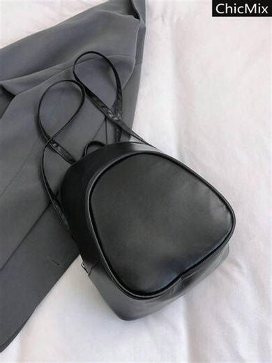 Solid Color High-Capacity Practical Commuting Backpack, Classic And Versatile Minimalist Women's Handbag, Suitable For Shopping, Wallets, Shopping, Young Women, College Students, Newcomers, And White-Collar Workers. They Are Very Suitable For Offices, Universities, Work, Business, Commuting, Outdoor Activities, Travel, And Outings | SHEIN