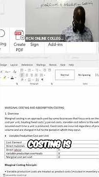 Marginal & Absorption Costing: Explained Simply! #shorts