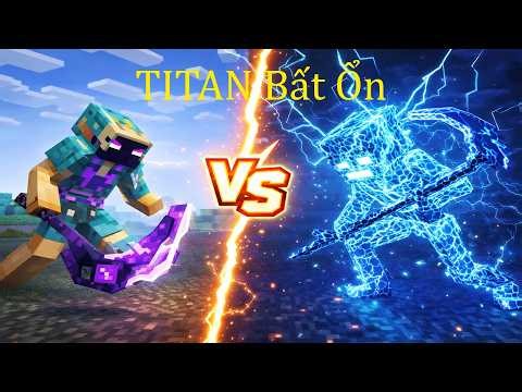 Đại Chiến Giữa Những Quái Vật TiTan Trong Minecraft 1 Mình Anh Chấp Hết 😱