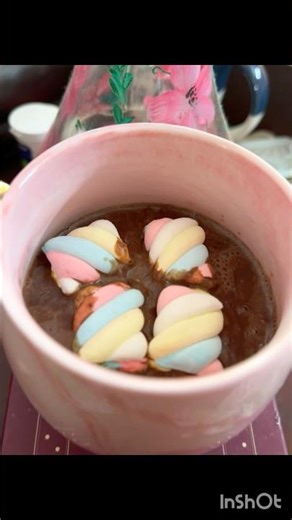 Hot chocolate therapy: marshmallows on top, let’s keep the mess out of sight. #hotchocolate #cooking