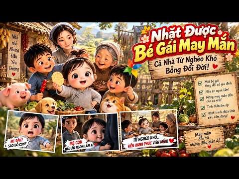 Nhặt Được Bé Gái May Mắn, Cả Nhà Từ Nghèo Khó Bỗng Đổi Đời!